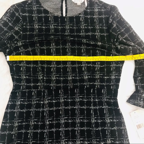 Nanette Lepore Metallic Flounce Fit & Flare Dress - Picture 16 of 16